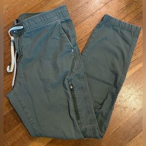 Vuori Pants Mens Large Green Ripstop Tapered Jogger Slim Climbing Outdoor